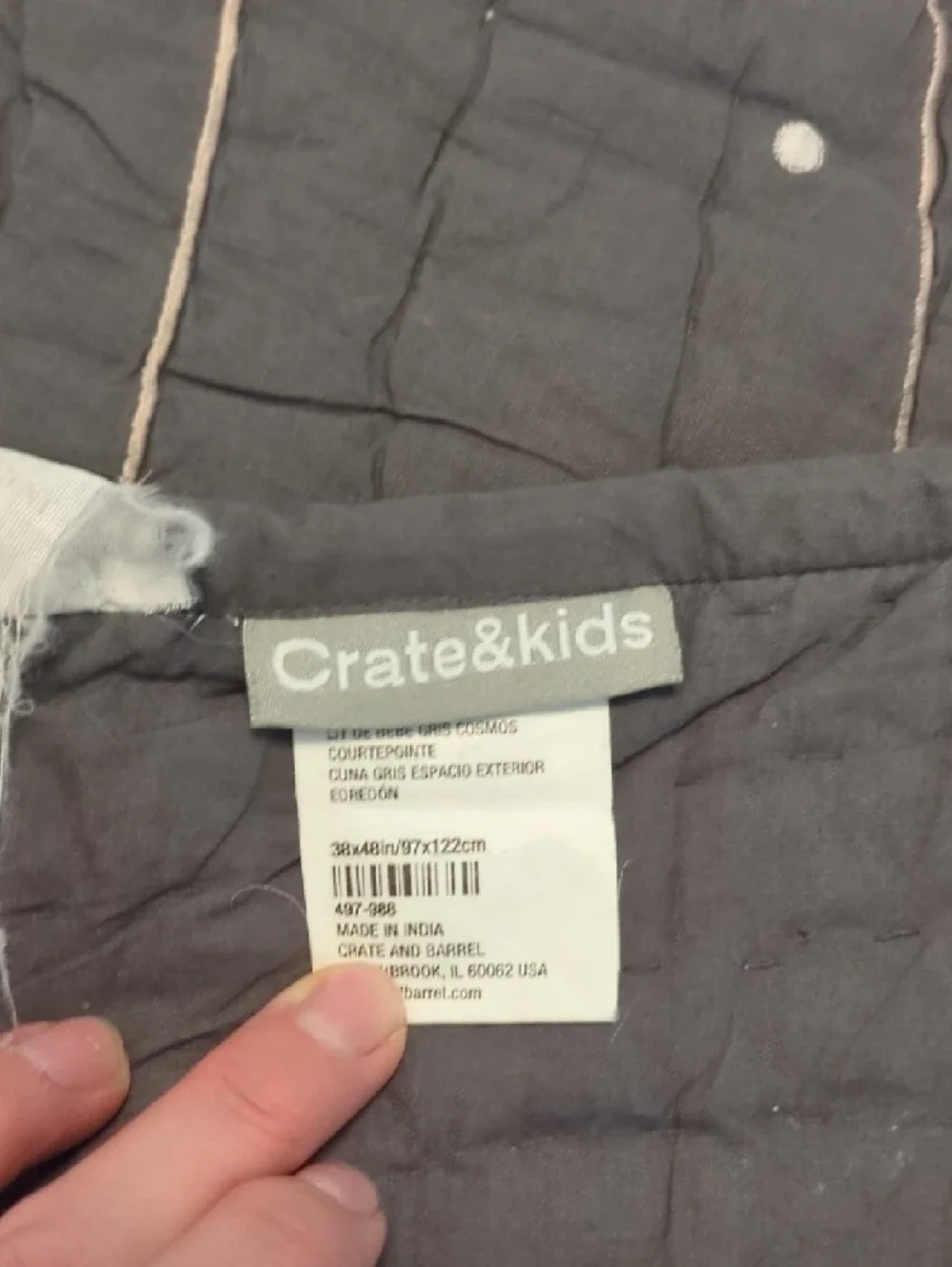 Crate & Kids Crib/Toddler SPACE Quilt 👨‍🚀
